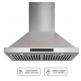 30 in. 600CFM Convertible Hood, Stainless