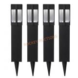 Sumner 20L Black LED Solar Path Light (4-Pack)