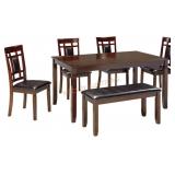 Signature Design Bennox 6-Pc Dining Set
