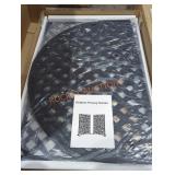 Outdoor Privacy Screen Black Lattice