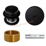 Tip-Toe Bathtub Drain Kit, Matte Black