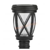 Ravencrest 120LM Black Outdoor Solar Lantern