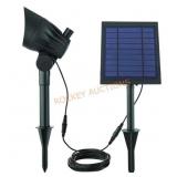 Black LED Solar Spotlight, Adjustable Head
