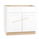 Hampton Bay 36x24x34.5 in Satin White Cabinet