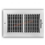 10 in. x 6 in. 2-Way Steel Register, White