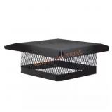 Galvanized Steel Fixed Chimney Cap, Black