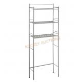 Nickel Slat Toilet Storage 24x9.5x64.5