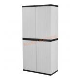 HDX Premium One 35 in. Cabinet, 4-Shelf Grey