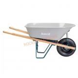 Wood Wheelbarrow 6 cu ft, Pneumatic Tire
