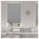Pewter Cordless Blackout Cellular Shades 29x72