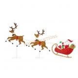 Yuletide Lane LED Santa s Sleigh