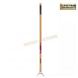 54 in. L Wood Handle Action Hoe with Grip