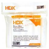 HDX 9 ft x 12 ft Clear Plastic Drop Cloths