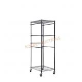 Steel Wire Tote Rack 27 Gal., Black 22x69x28.5