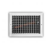 12x8 in. 1-Way Steel Register, White