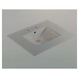 30" Rectangle Widespread Single Sink, Vanity Top