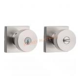Pismo Satin Nickel Keyed Entry Door Knob