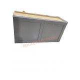 36"W x 13" D x 18"H Gray Cabinet