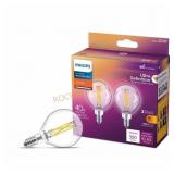 40W LED G16.5 E12 Dimmable Bulb 2700K (2-Pack)