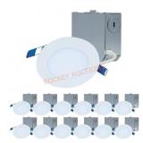 HLBE 4 in. Ultra-Thin Downlight 3000K 12PK