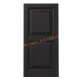 15"x43" Raised Panel Shutters - Peppercorn