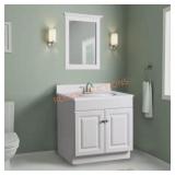Wyndham 30" 2-Door Bath Vanity, White