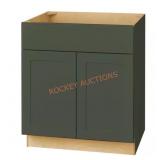 Avondale Fern Green Sink Base Cabinet