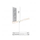 Sleek Socket 8 ft. L 3-outlet Cord White