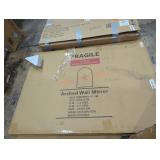 24" x 36" Golden Arched Wall Mirror