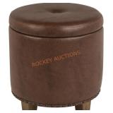 Homepop Storage Ottoman with Nailheads