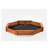 Octagon 6.5x7 ft Wood Sandbox Kit with Cover