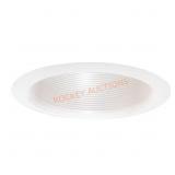Deep Cone Baffle 6 in. White Recessed Trim