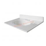 Newport 31 in Vanity Top w/ Integrated Sink, Whit