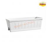 Eden 28in White Resin Window Box Planter