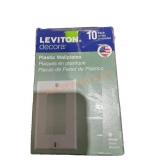 Leviton White Plastic Wallplates