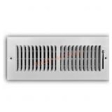 12 in. x 4 in. 2-Way Steel Register, White