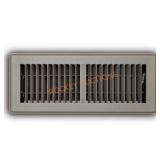 4x12 in. 2-Way Steel Floor Register Brown