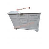 White Vanity w/ Top 48" x 19" x 35"