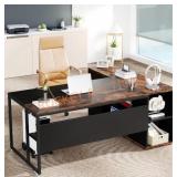 Box B Tribesigns 71" L-Shaped Office Desk