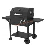 Oakford 24-Heavy Duty Charcoal Grill Black