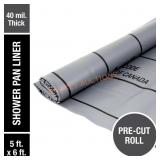 Oatey 5 Ft. x 6 Ft. Gray PVC Shower Pan Liner