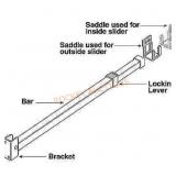 Prime-Line Aluminum Telescopic Bar Lock Indoor