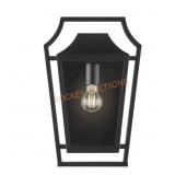 Elsmere 16 in. Matte Black 1-Light Sconce