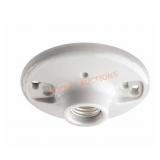 600-Watt 250-Volt White Outlet Box Lampholder