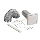 Broan-NuTone 6.5"W x 6.5"L White Wall Duct Kit