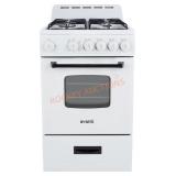 Avanti 20" Gas Range, 4 Burners, White