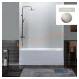 Woodbridge 54" x 30" White Soaking Bathtub