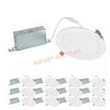 HLBSL 6" LED, 600 lm, 5CCT, White (12-Pack)