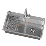 32 in. Sink with Faucet & Dispenser