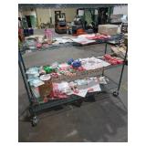 Rack Lot Assorted Party & Christmas Items